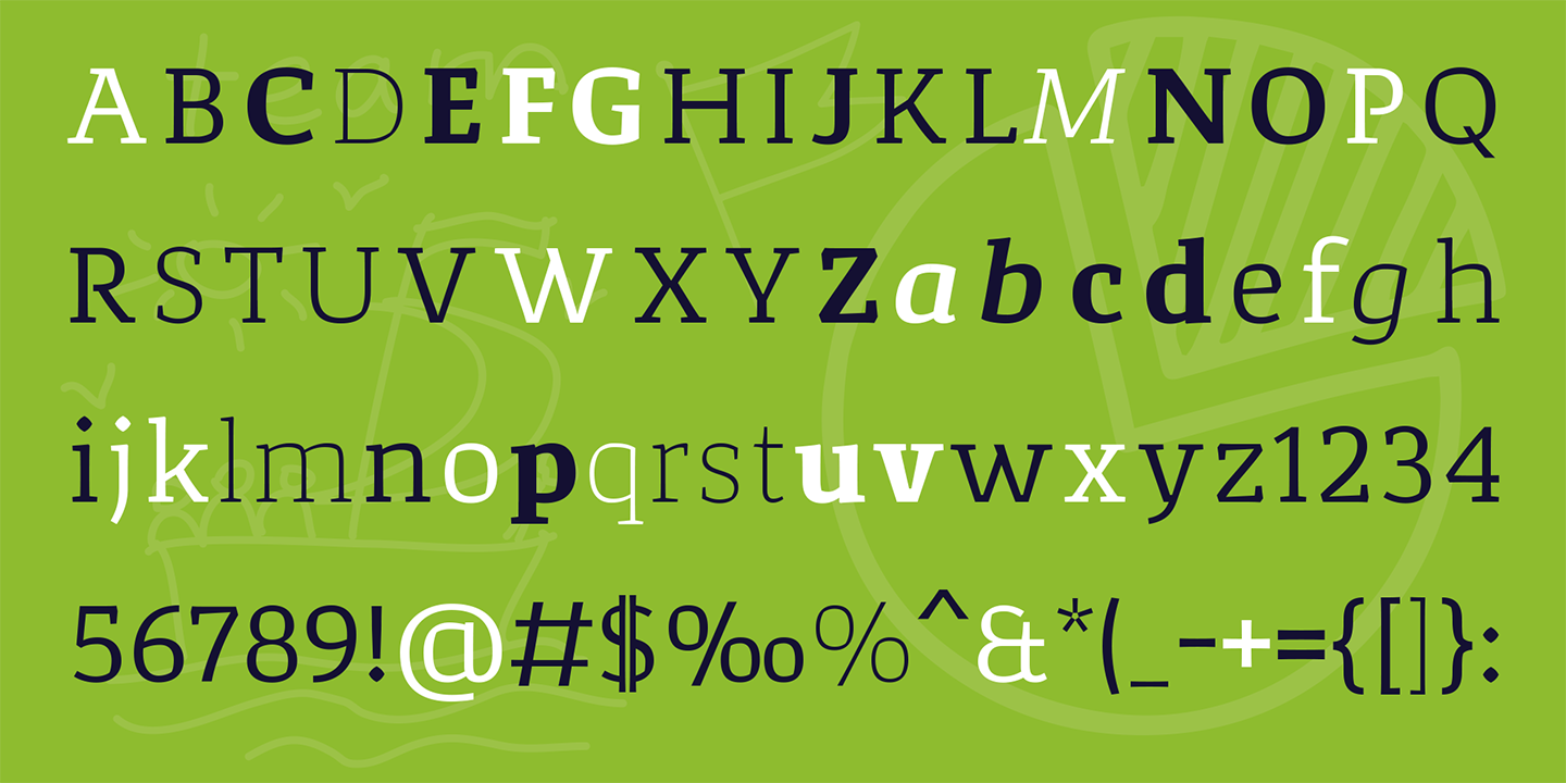 Beispiel einer Corpo Serif-Schriftart #5